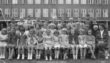 Klassebillede fra 1. klasse på Kragelunds Skolen i Højbjerg i 1950.
